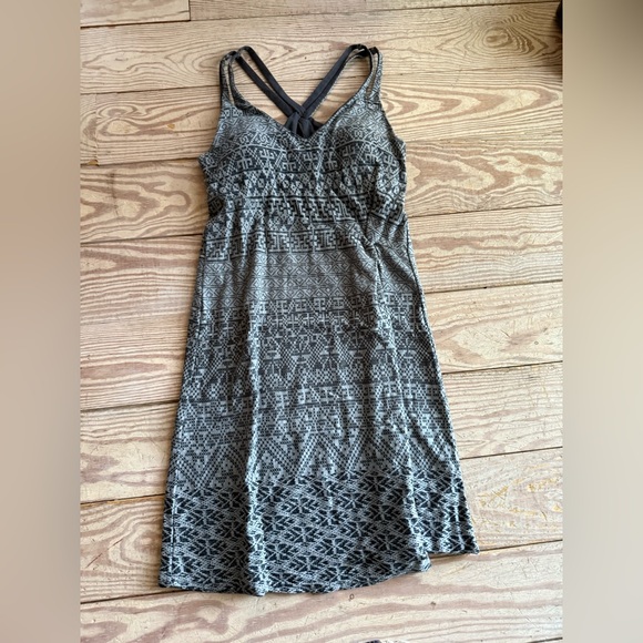 Athleta Black and Gray Patterned Dress size s - Picture 1 of 2